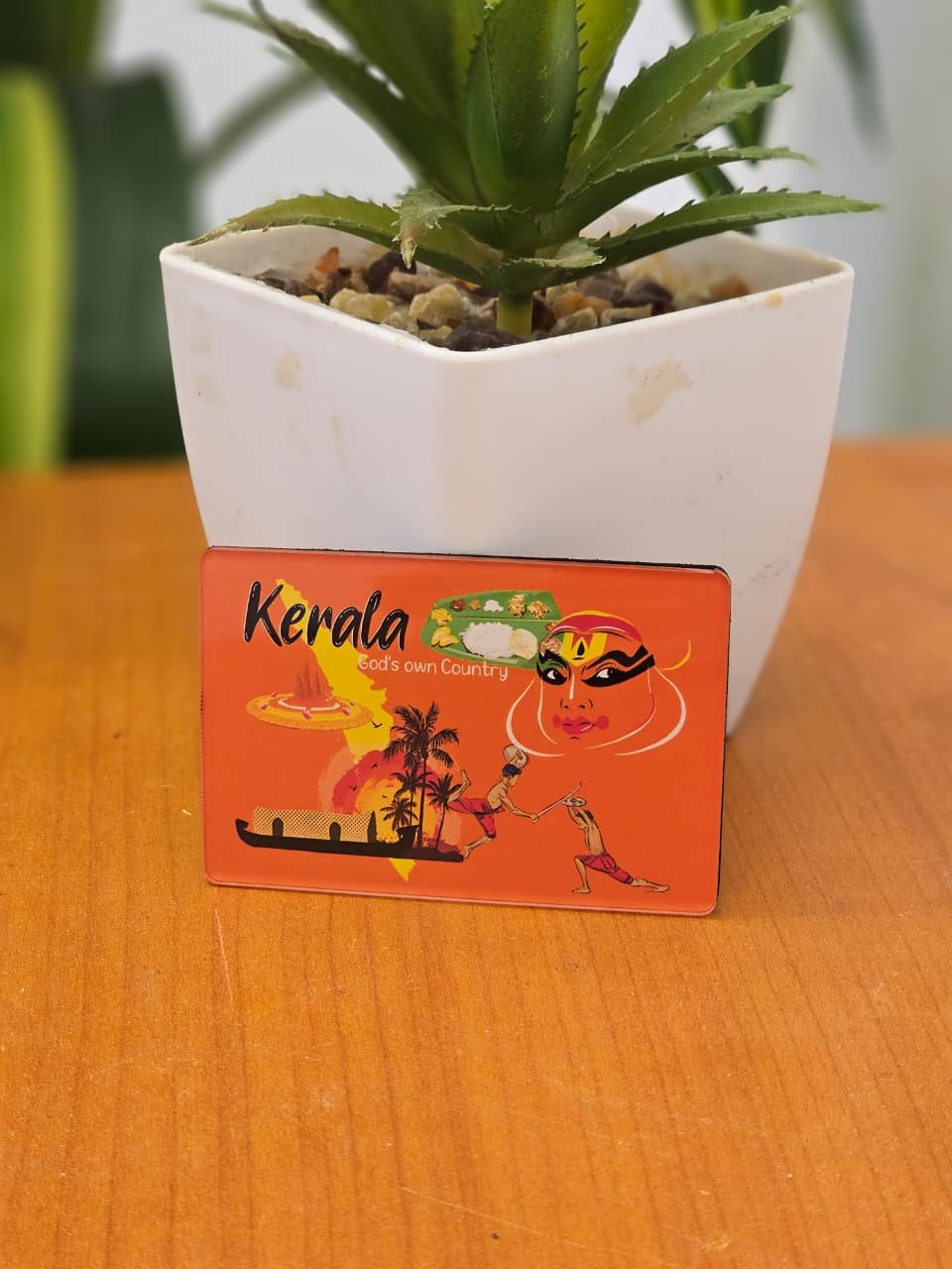 KERALA KATHALAI THEME - Acrylic Fridge Magnets – Stylish Decorative Kitchen Magnets