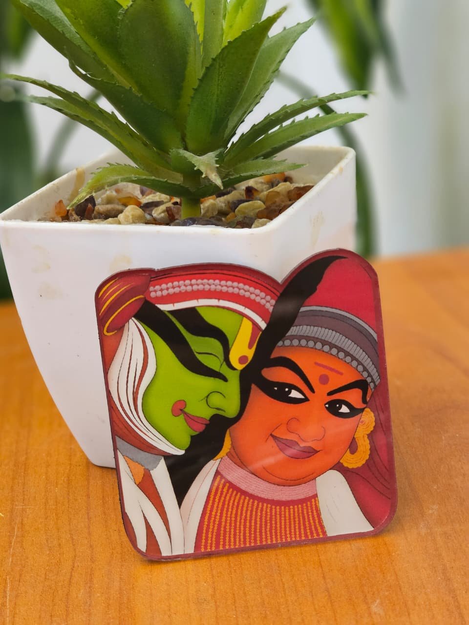 Kerala mural style  - Acrylic Fridge Magnets – Stylish Decorative Kitchen Magnets
