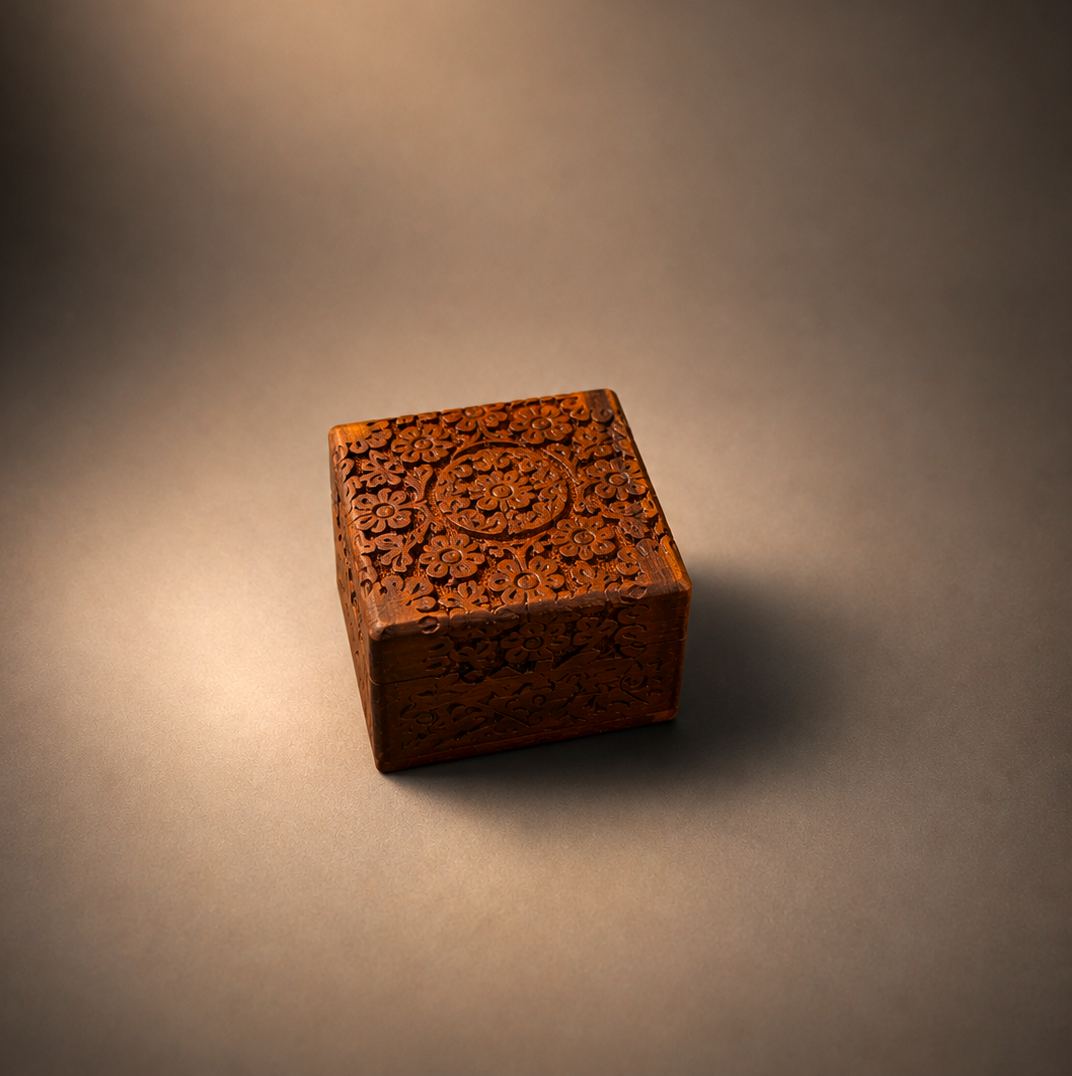 Vintage Wooden Jewel Box
