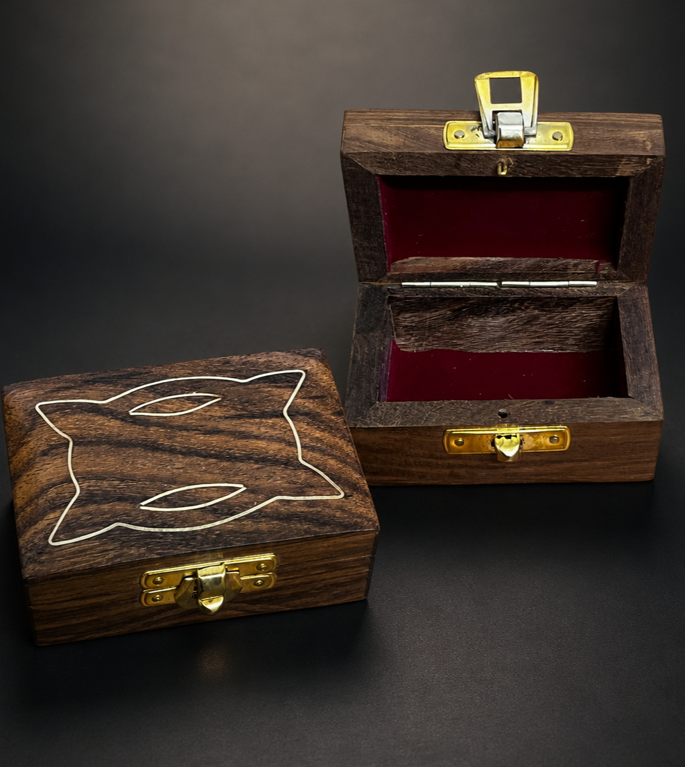Wooden Ring Box for Wedding & Engagement Rings 