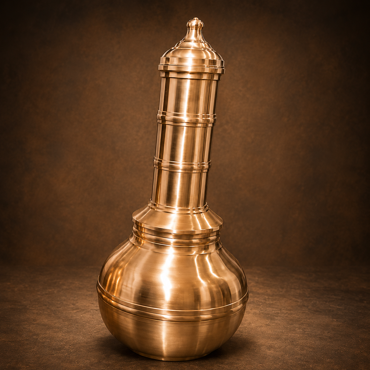 Polished Bronze Puttu Maker – Puttu Kutti Kudam | Traditional South Indian Steamer