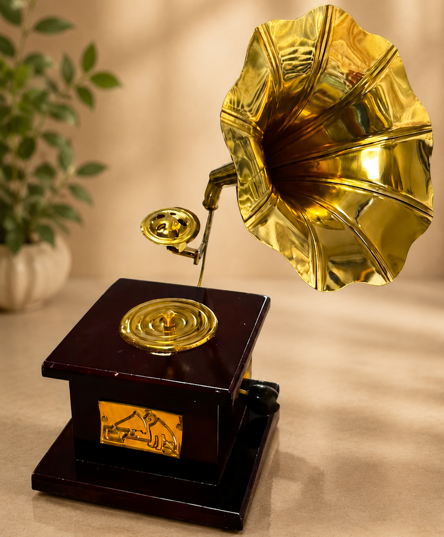 Gramophone Miniature – Vintage Antique Decorative Showpiece