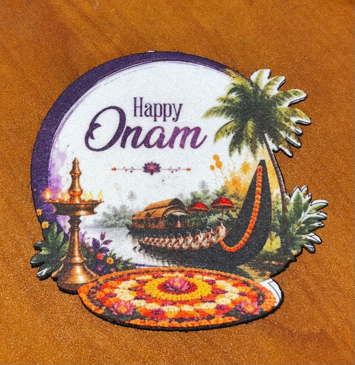 Onam Fridge Magnet – Felt Material Kerala Festive Souvenir