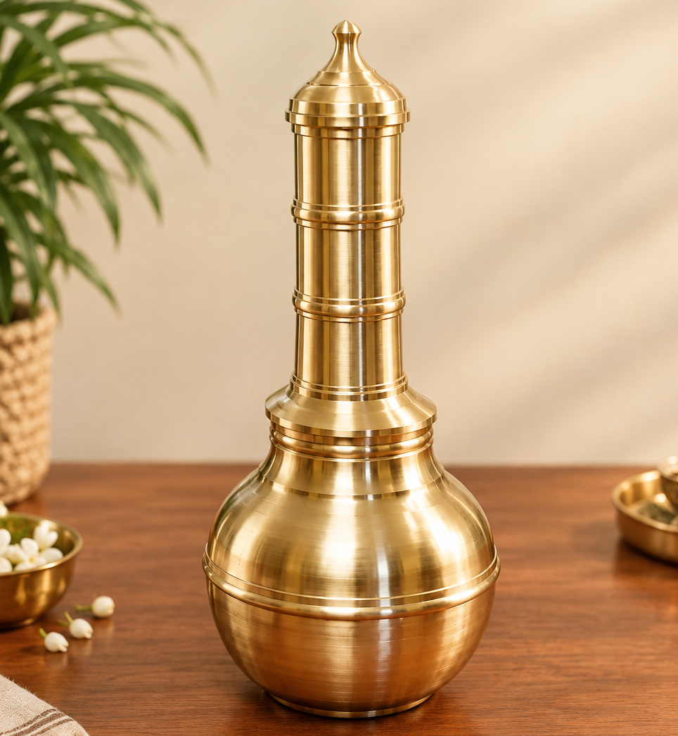 Bronze Puttu Maker (Matt Finish) – Traditional Puttu Kutti Kudam