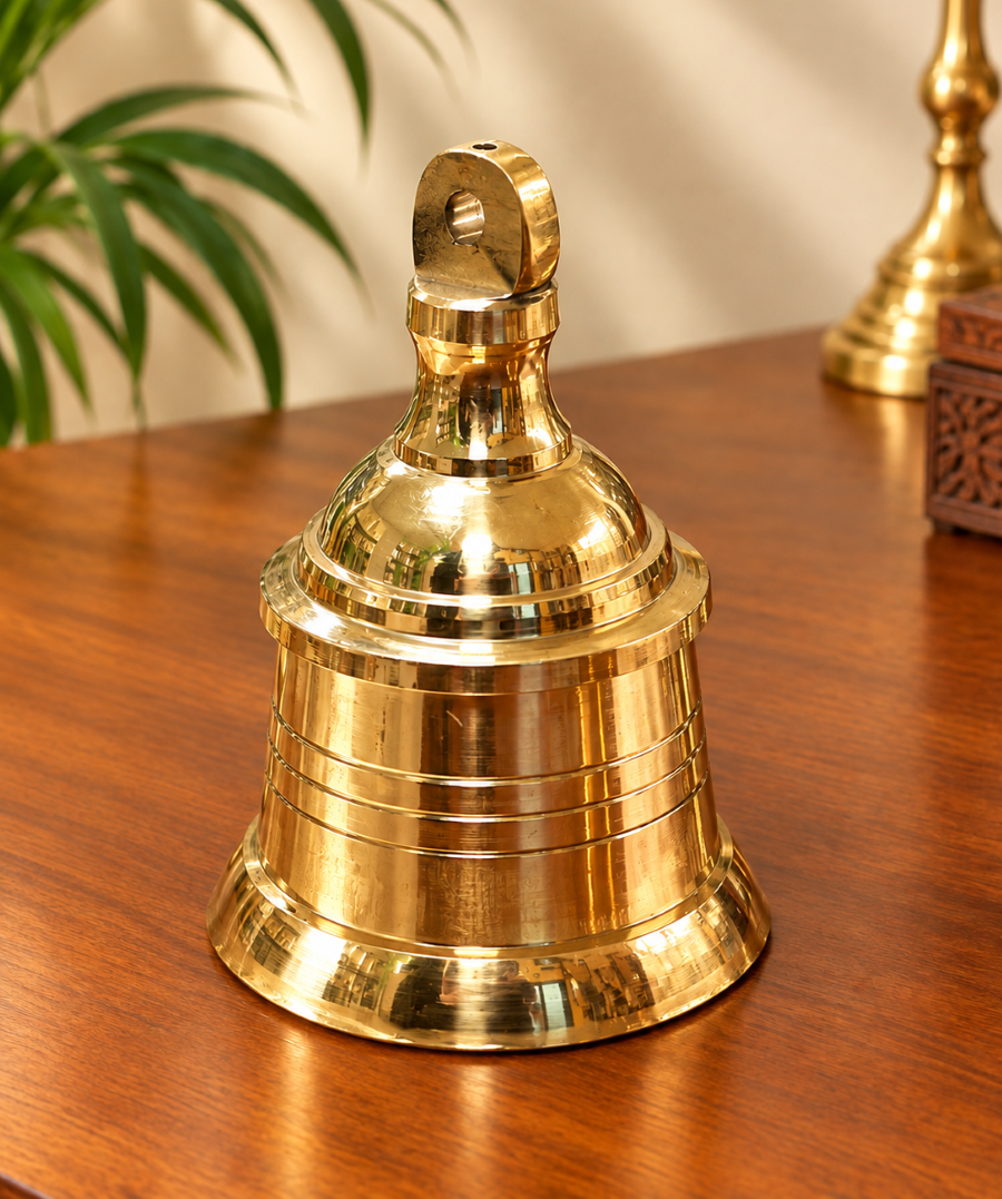 Mannar Craft Brass Bell – Traditional Handmade Indian Home Décor