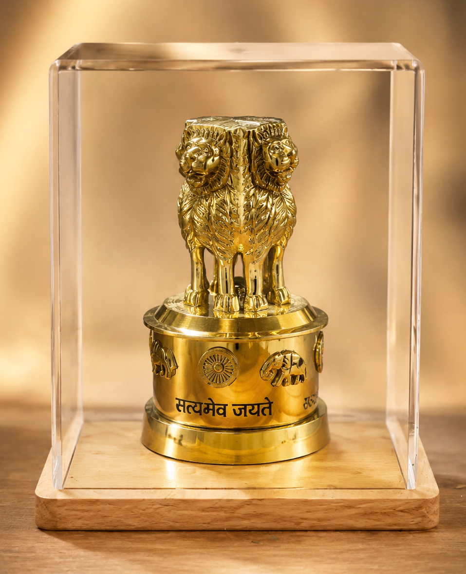 National Emblem Golden Lion Capital Trophy – Customizable Award