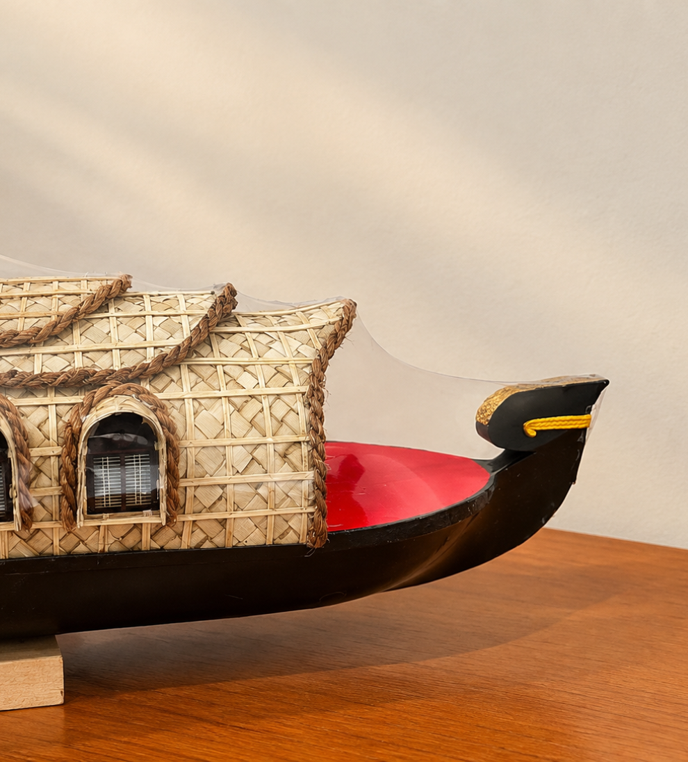 Kerala Houseboat - Handcrafted Wooden Home Decor & Unique Gift - Model 12