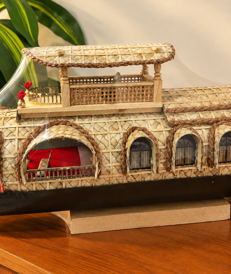 Kerala Houseboat - Handcrafted Wooden Home Decor & Unique Gift - Model 12