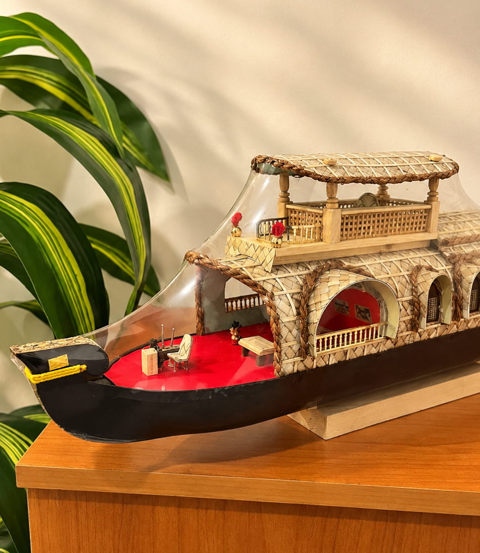 Kerala Houseboat - Handcrafted Wooden Home Decor & Unique Gift - Model 12