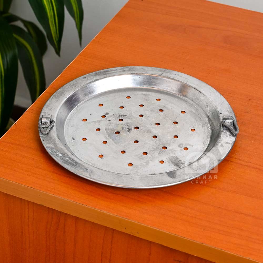 Kerala Model Polished Brass Idli Steamer – 9 Mould Traditional Brass Cooker with Extra Modak Plate