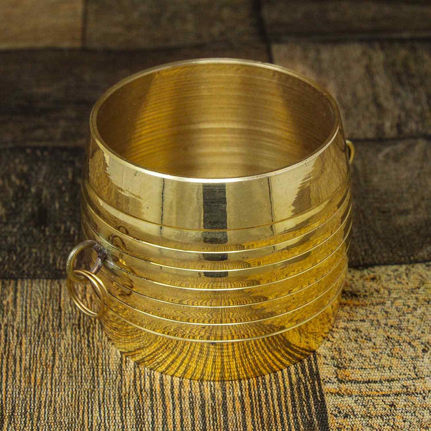 Set of 10 Brass Para 1.5 Inch for Home Decor & Pooja | Traditional Decorative Mini Brass Paras for Temple, Festive & Spiritual Use