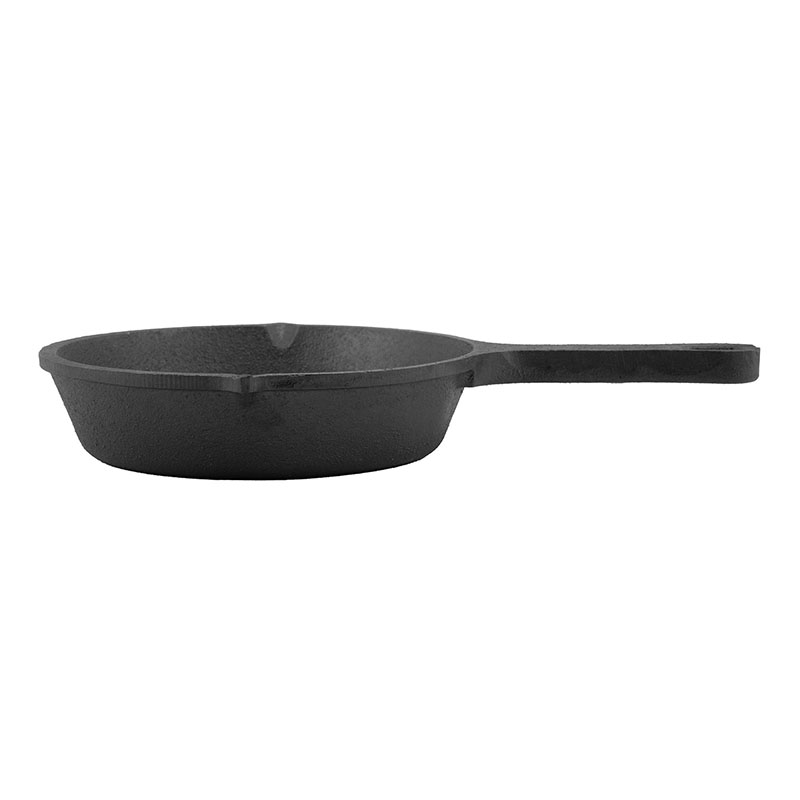 Cast Iron Skillet (06 Inch Dia)  & Compatible with Gas Stove, Induction, Oven, Pre-Seasoned (Black color)