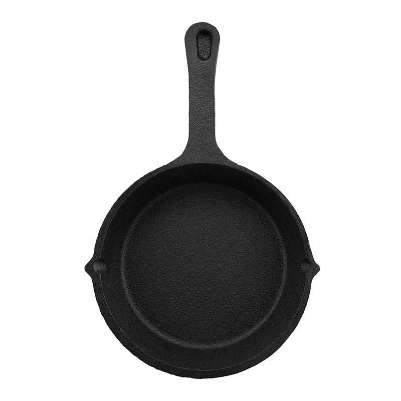 Cast Iron Skillet (06 Inch Dia) Compatible with Gas Stove, Induction, Oven, Pre-Seasoned (Black color)