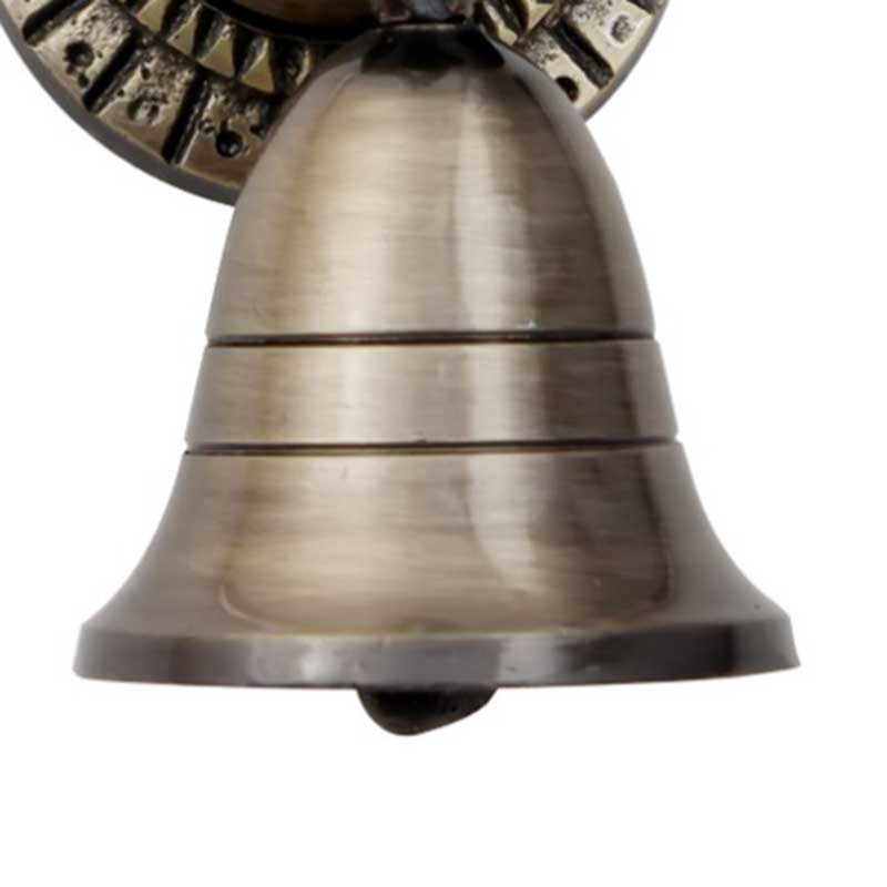Brass Bell  Dome Door Medium with Antique Diamond Cut Finish 50mm