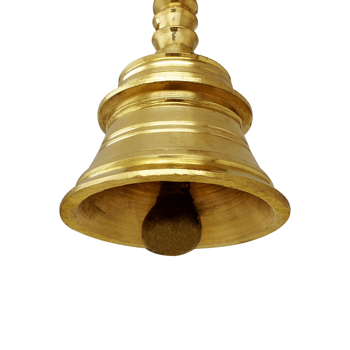 Mannar Craft Store  Brass Nandhi Pooja Hand Bell, Artisan Crafted for  Puja, Home Décoration and Gifting (5.5 Inch Height)