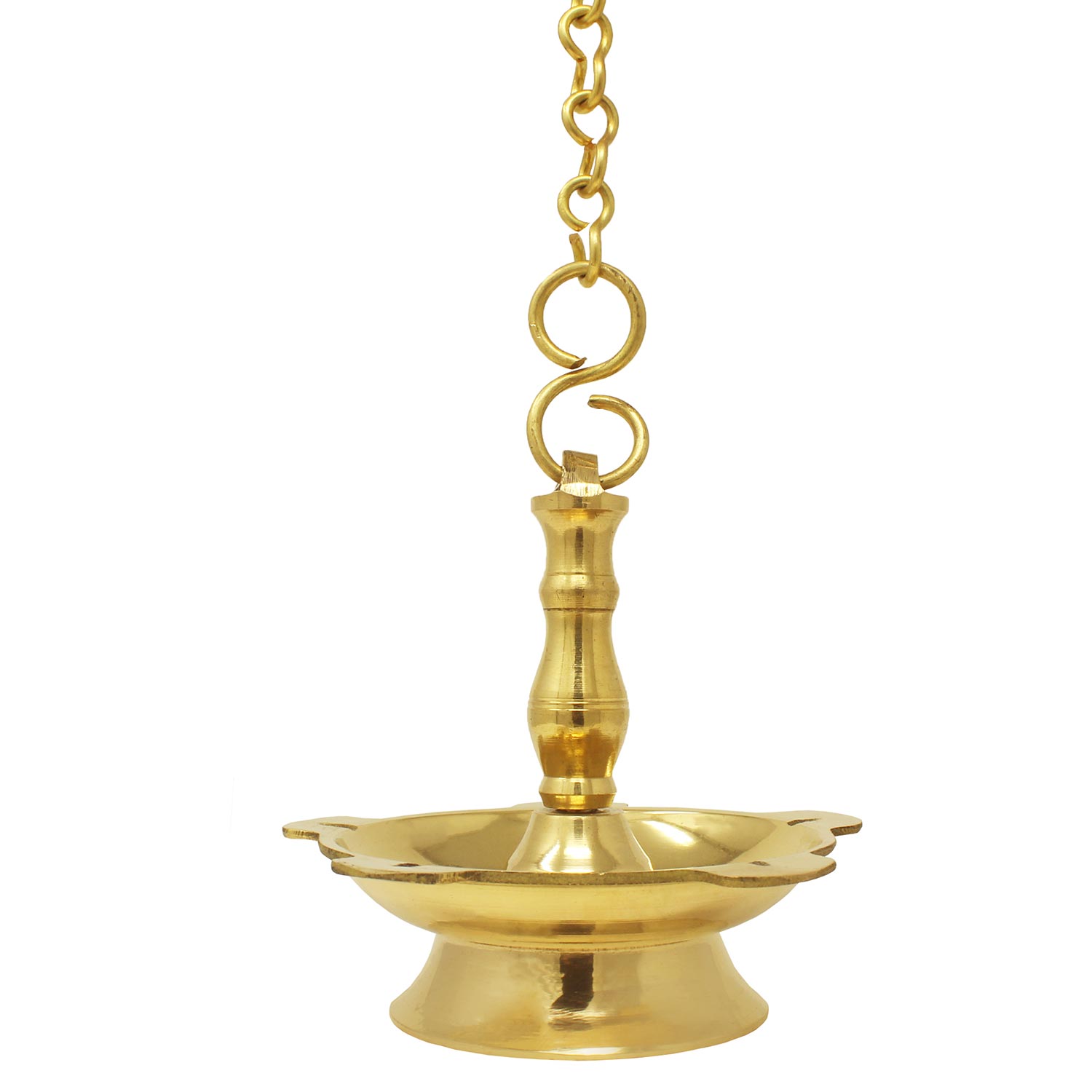 Hanging Oil lamp with 5 wicks