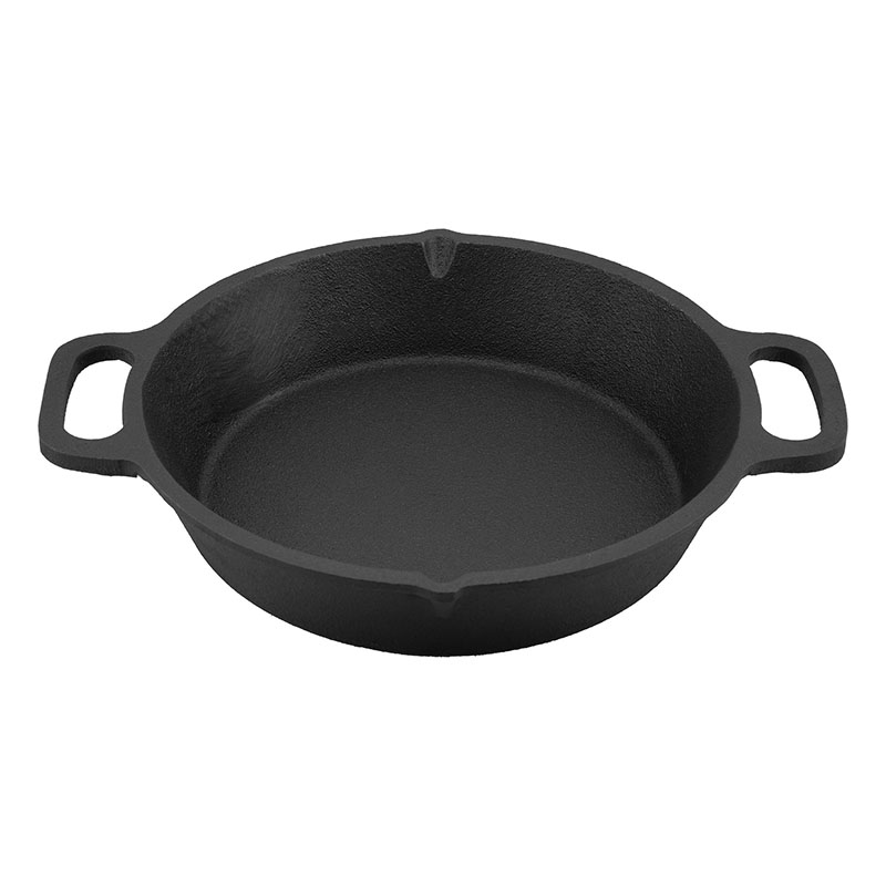 Cast Iron Skillet (10 Inch Dia) with 2 Side Handles Compatible with Gas Stove, Induction, Oven, Pre-Seasoned