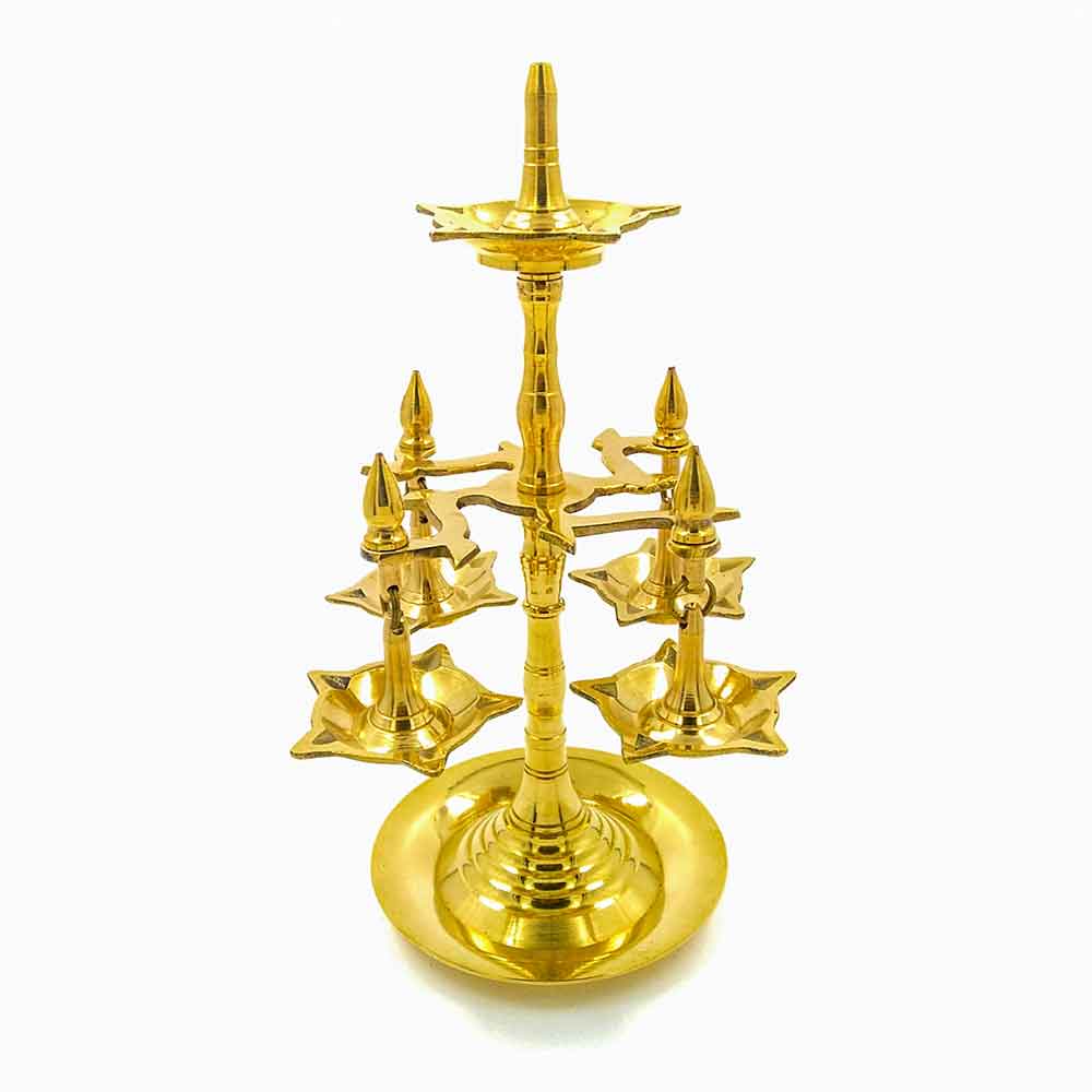 Multi Layered Brass Oil lamp Diya 1 layer