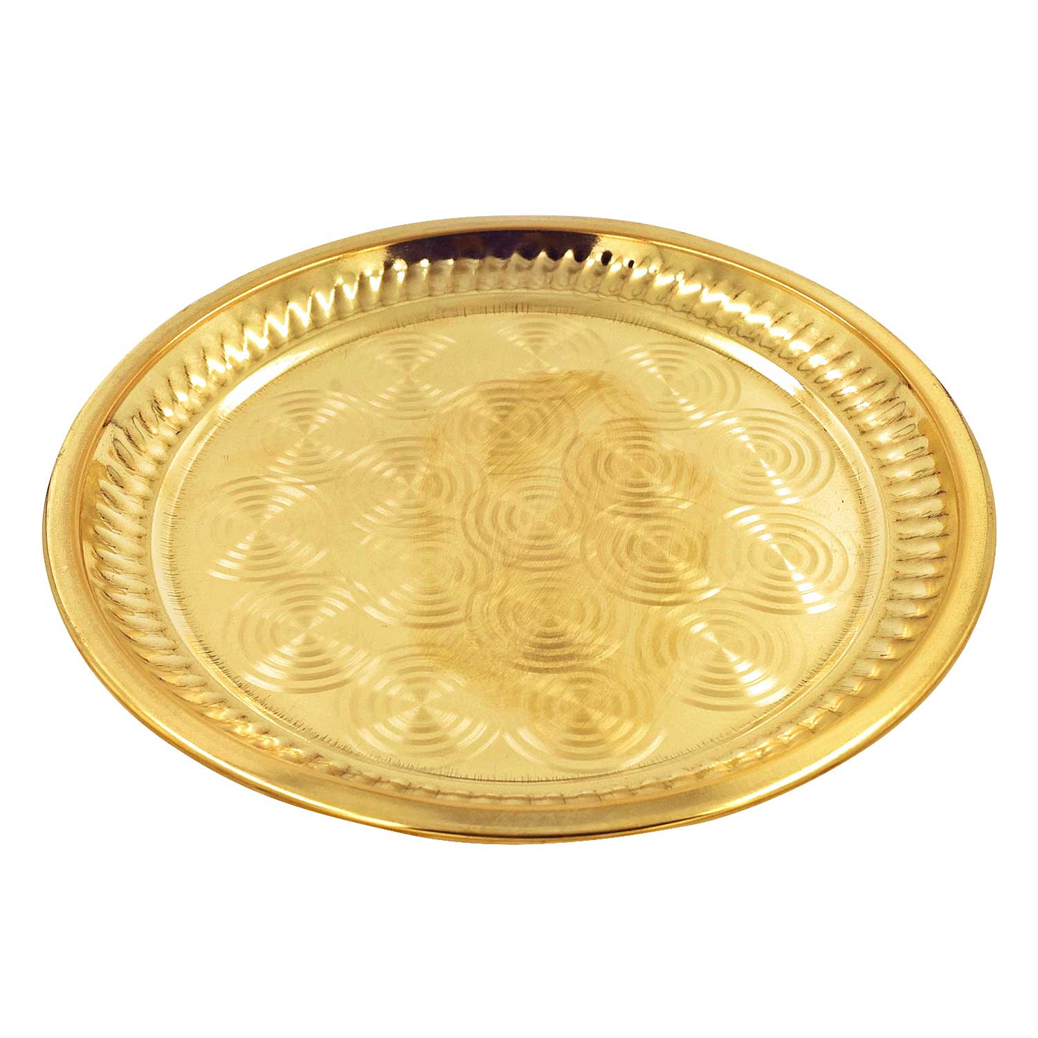 Brass Pooja Plate- Taalam 5 inch