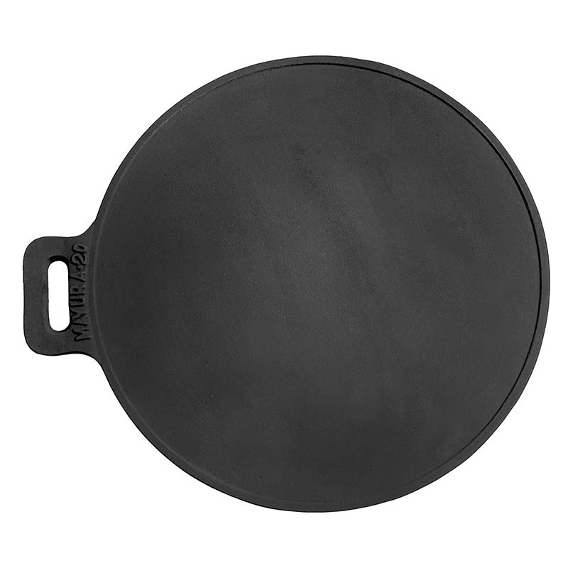 TAZBI Cast Iron Appa Chatti/Appam Pan/Appam Patra/kallu (Ready to Use- Hand  Seasoned by Village Ladies Using Oil)- Black