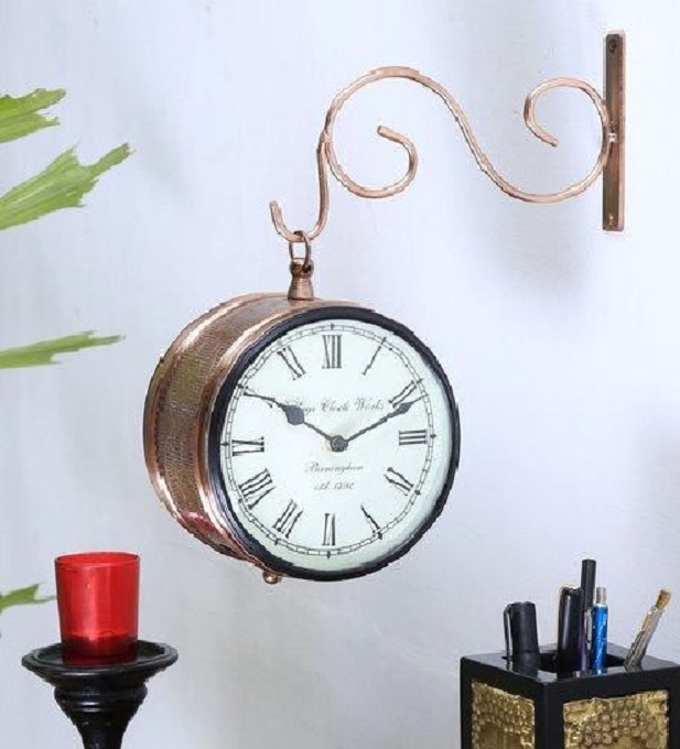 DOUBLE SIDE CLOCK 8 INCH DIAL