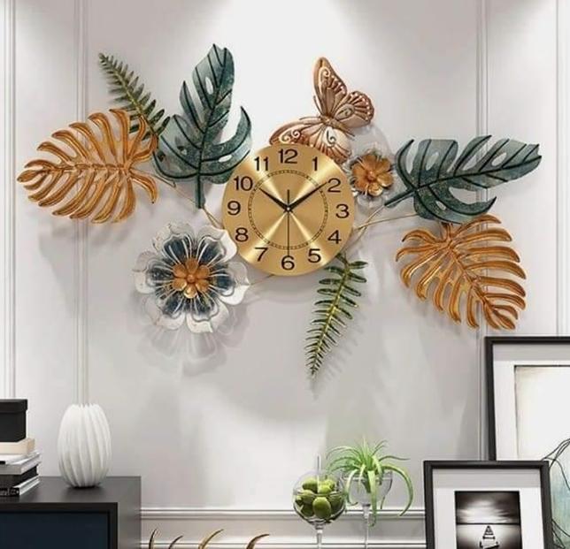 Mannar Craft Store Beautifull Modern Wall Clock Decor Europiun Time