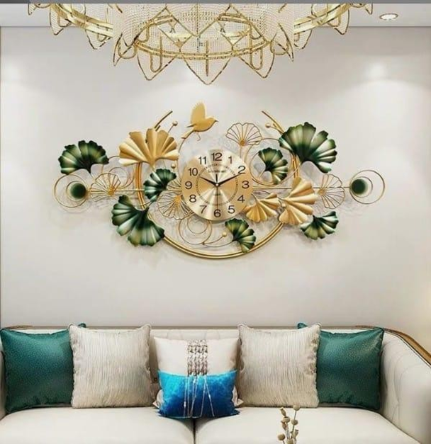 Effective Decorative Zinglo Leaf Time wall decor , Living Room