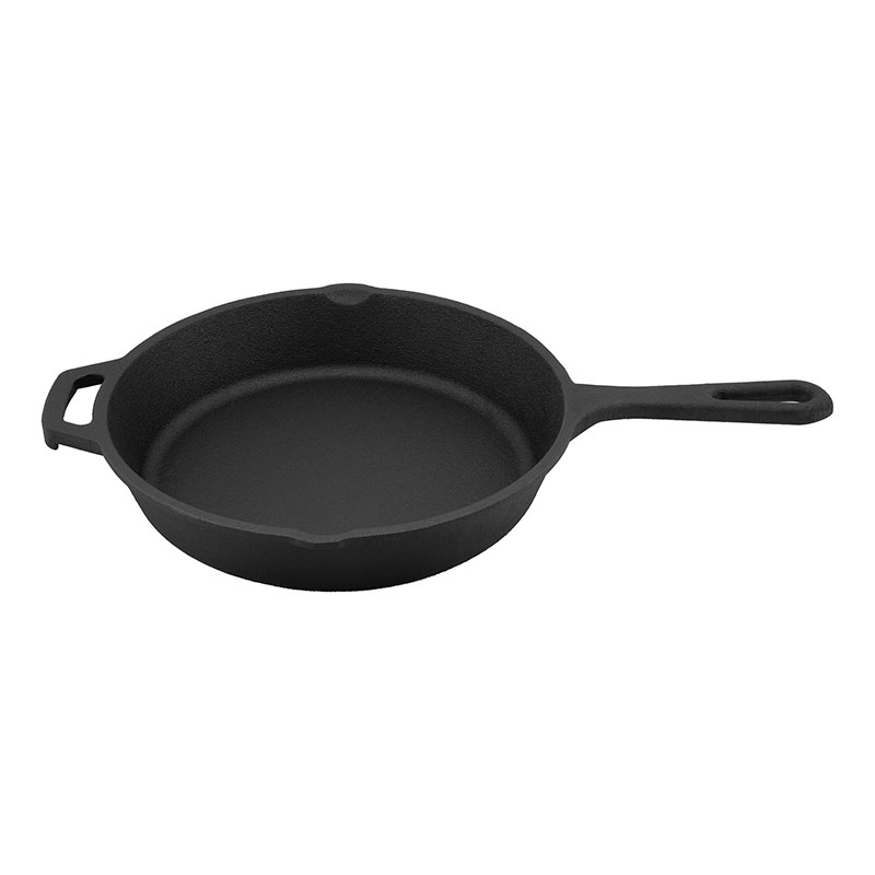  Heavy Smooth Cast Iron Skillet (10 Inch Dia) Compatible with Gas Stove, Induction, Oven, Pre-Seasoned (Black) 
